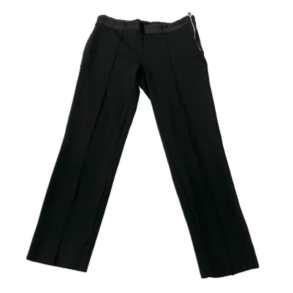 Everlane Black Slim Trouser Leggings with Side Zipper